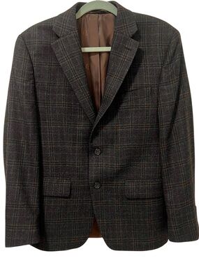 Lauren Ralph Lauren Lexington Plaid Wool Sport Coat Blazer 38S